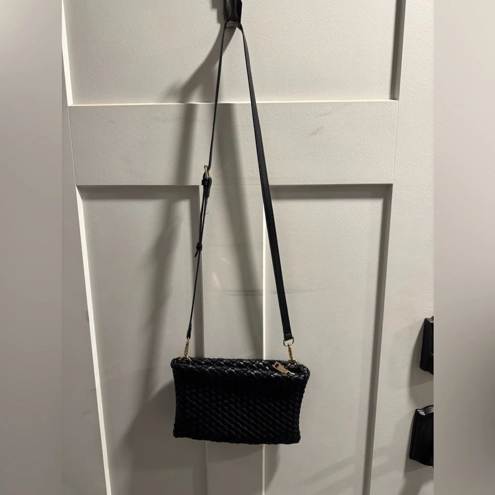 Melie Bianco Black Woven Clutch by Anthropologie - Picture 2 of 7